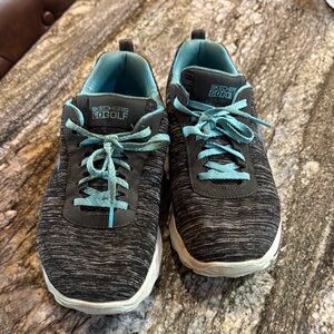 Skechers Black and Blue Athletic Golf Shoes. Good used condition. See photos. 8